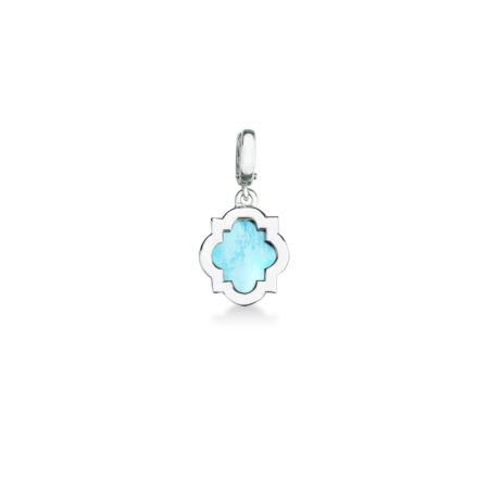 Charm scudo blu